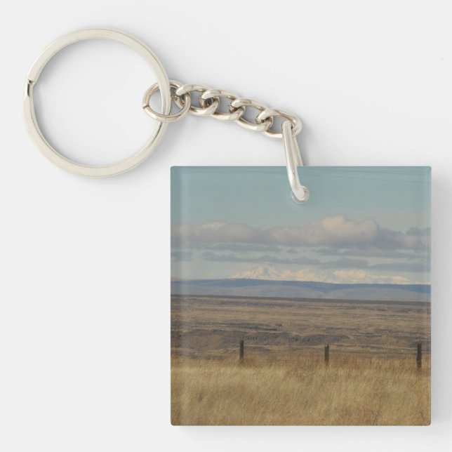 Western Rural Landscape Photo Key Ring (Front)