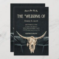 Western Rustic Beige Grey Country Bull Skull