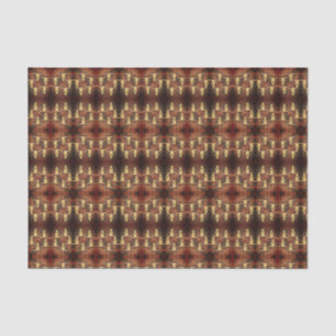 Western Rustic Bull Skull Country Plaid Style Tissue Paper