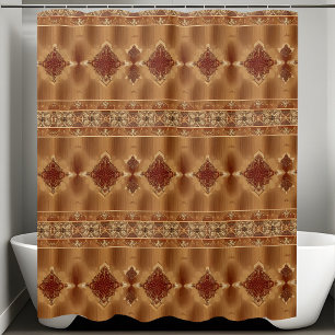 Western Rustic Shower Curtains Centre Style