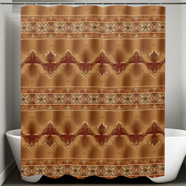 Western Rustic Shower Curtains Horizontal Style (Creator Uploaded)