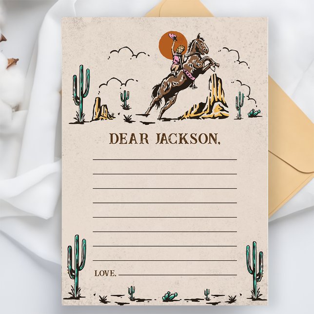 Western Rustic Time Capsule Note Message Card (Creator Uploaded)