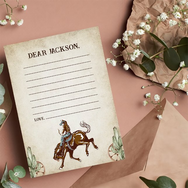 Western Rustic Time Capsule Note Message Card (Creator Uploaded)