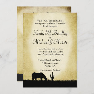 Western Rustic Wedding Invitation