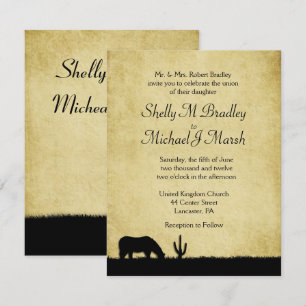 Western Rustic Wedding Invitation