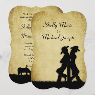 Western Rustic Wedding Invitation