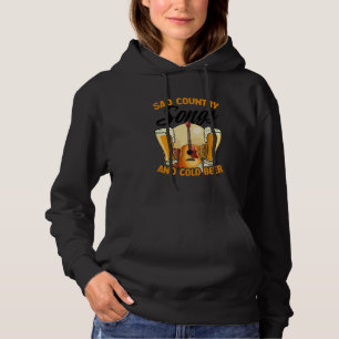 Western Sad Country Songs & Cold Beer Country Musi Hoodie