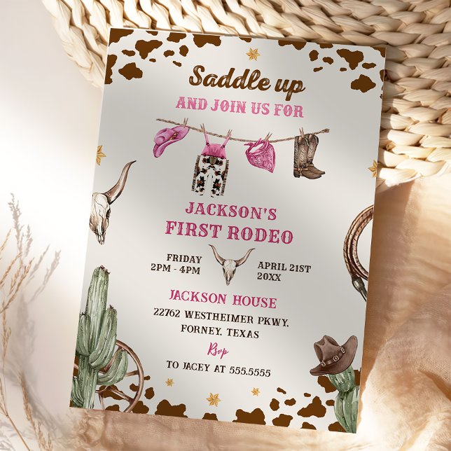Western Saddle Up And Join Us For Birthday Party Invitation (Creator Uploaded)