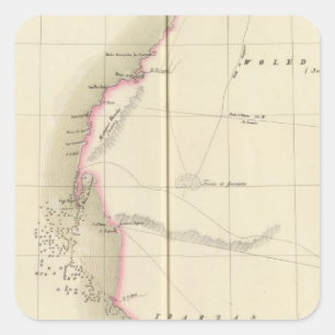 Western Sahara, Africa 12 Square Sticker