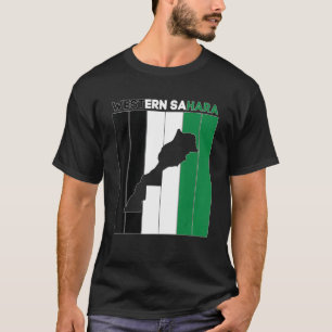 Western Sahara Country Borders T-Shirt