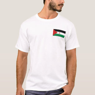 Western Sahara Flag and Map T-Shirt