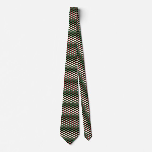 Western Sahara Flag Honeycomb Tie (Front)