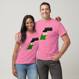 Western Sahara flag map T-Shirt