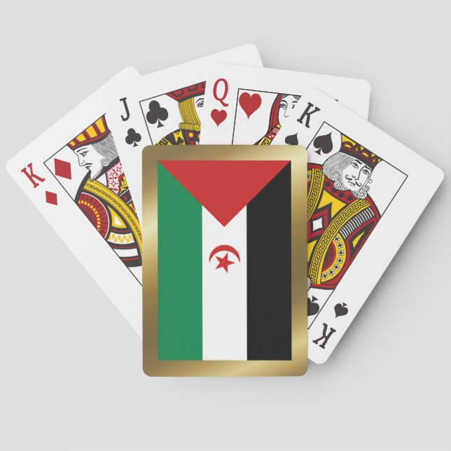Western Sahara Flag Playing Cards (Back)