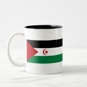 Western Sahara Flag Two-Tone Coffee Mug