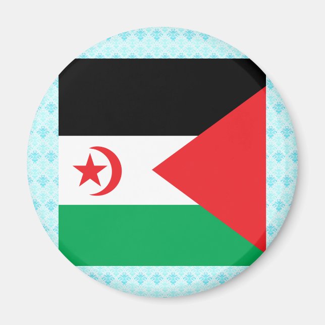Western Sahara High quality Flag Magnet (Front)