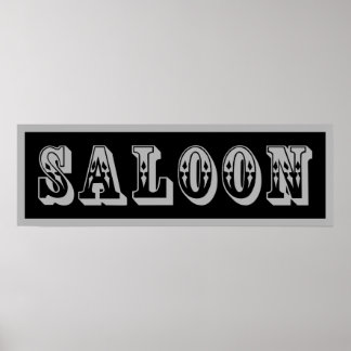 Western Saloon Sign