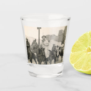 Western Salt Grass Trail Ride Houston Rodeo Parade Shot Glass