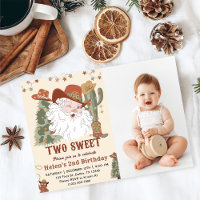 Western Santa Cookies Two Sweet Christmas Photo
