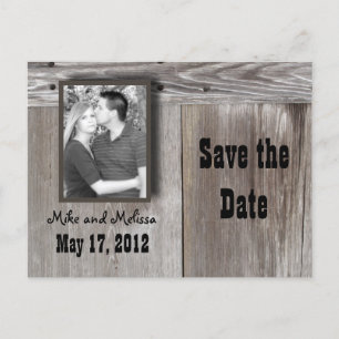Western save the date Postcard