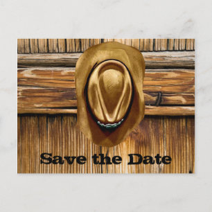 Western Save the Date Wedding Cards