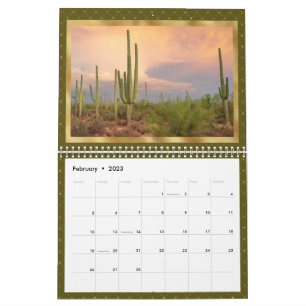 Western Scenes Gold Calendar