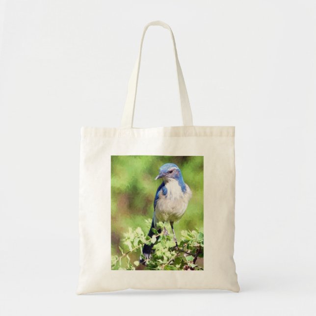 Western Scrub Jay Tote Bag (Front)
