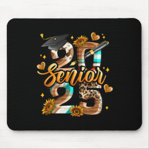 Western Senior 2025 Cowhide Graduation Cl Of 2025  Mouse Mat
