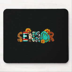 Western Senior 2025 Cowhide Graduation Cl Of 2025 Mouse Mat