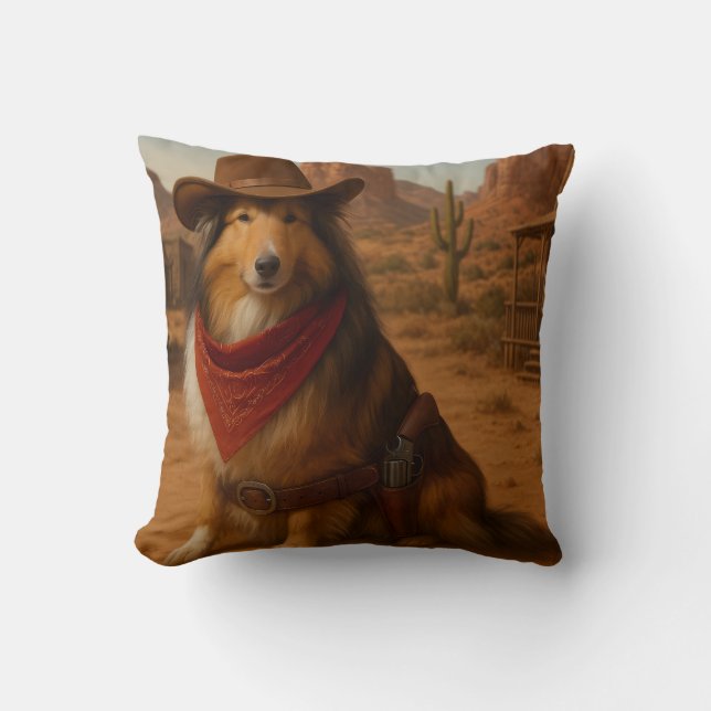 Western Sheltie Cushion (Front)