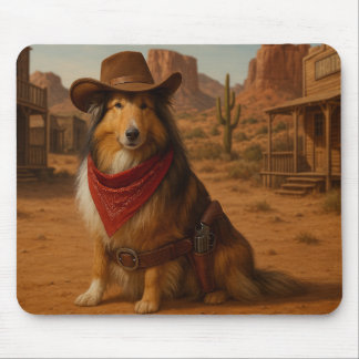 Western Sheltie theme Mouse Mat