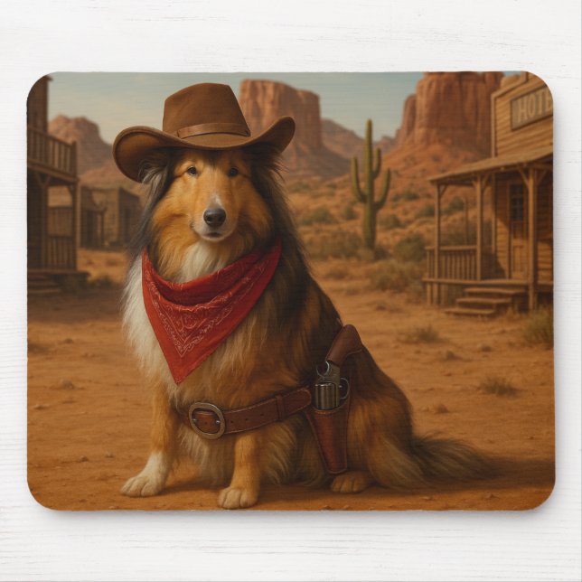 Western Sheltie theme Mouse Mat (Front)