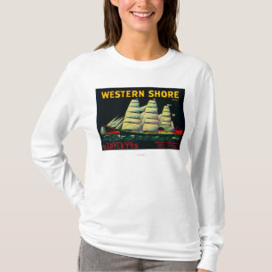 Western Shore Pear Crate LabelHood, CA T-Shirt