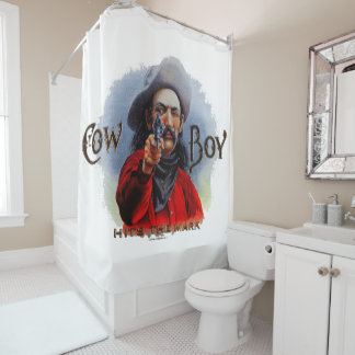 Western Shower Curtain Cowboy Hits the Mark