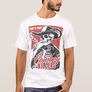 Western Skeleton Cowboy  T-Shirt