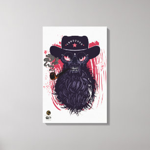 Western skulls skulls skulls skulboy head canvas print