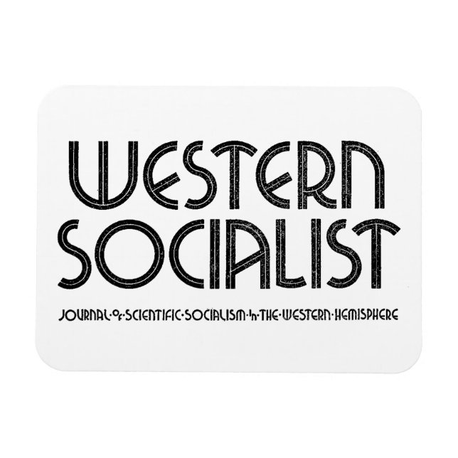 Western Socialist white magnet (Horizontal)