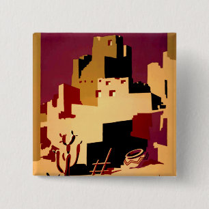 Western Southwest Pueblo WPA National 15 Cm Square Badge