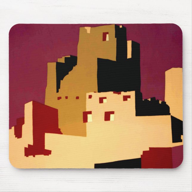 Western Southwest Pueblo WPA National Mouse Mat (Front)