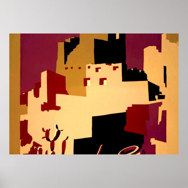 Western Southwest Pueblo WPA National Poster (Front)