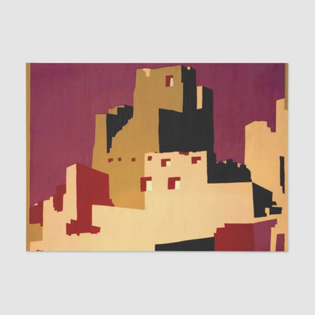 Western Southwest Pueblo WPA National Tissue Paper (Front)