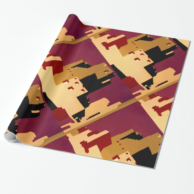 Western Southwest Pueblo WPA National Wrapping Paper (Unrolled)