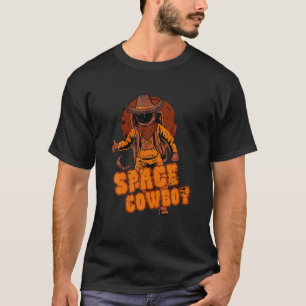 Western Space Cowboy Cowgirl Rodeo Horse Girl T-Shirt