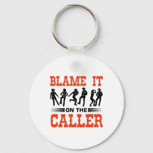 Western Square Dancing Design For A Square Dancer Key Ring