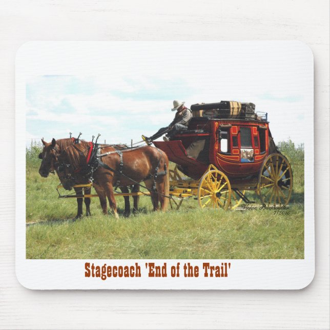 Western Stagecoach Mouse Mat (Front)
