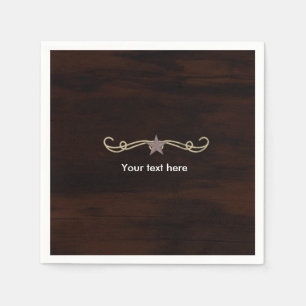 Western Star Country Party Dinner Cocktail Napkins