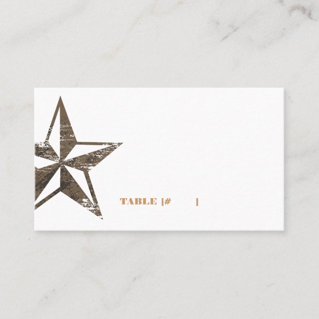 Western Star Escort Card (Front)