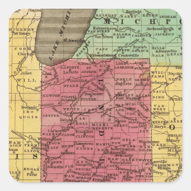 Western States 2 Square Sticker (Front)