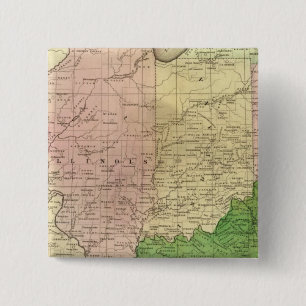 Western States Olney Map 15 Cm Square Badge