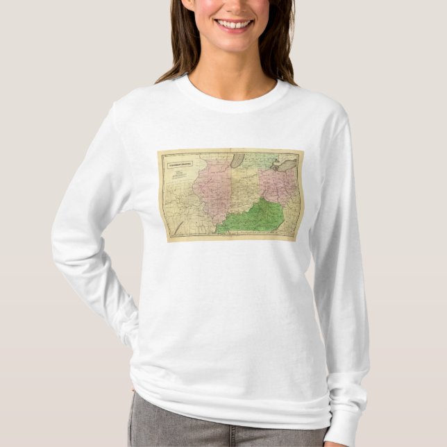 Western States Olney Map T-Shirt (Front)